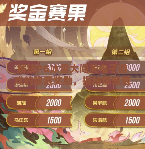 解锁PG冰雪大闯关电子游戏的隐藏奖励，揭秘那些藏在冰层下的惊喜！解锁PG冰雪大闯关电子游戏的隐藏奖励